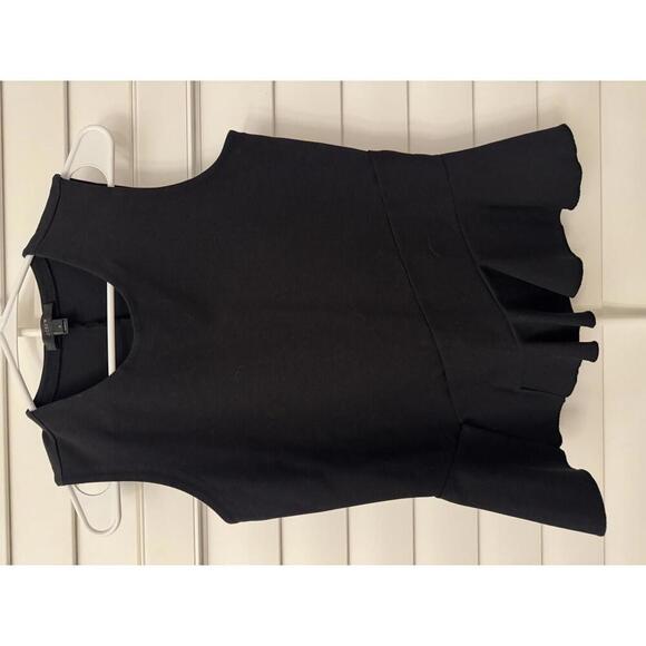 J.Crew black sleeveless peplum top size Small - Picture 2 of 5